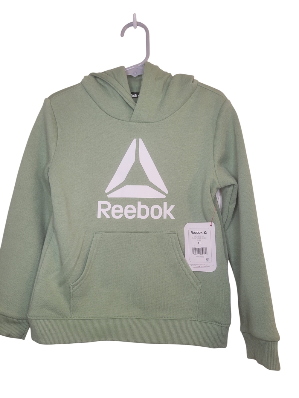 Reebok Kids' Sage Green Logo Hoodie